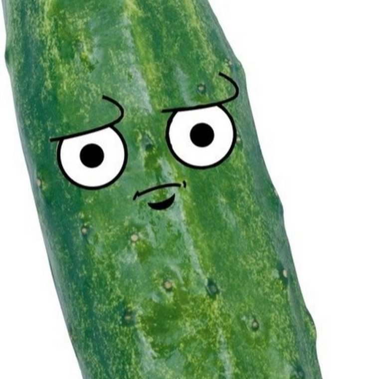 Огурец с лицом