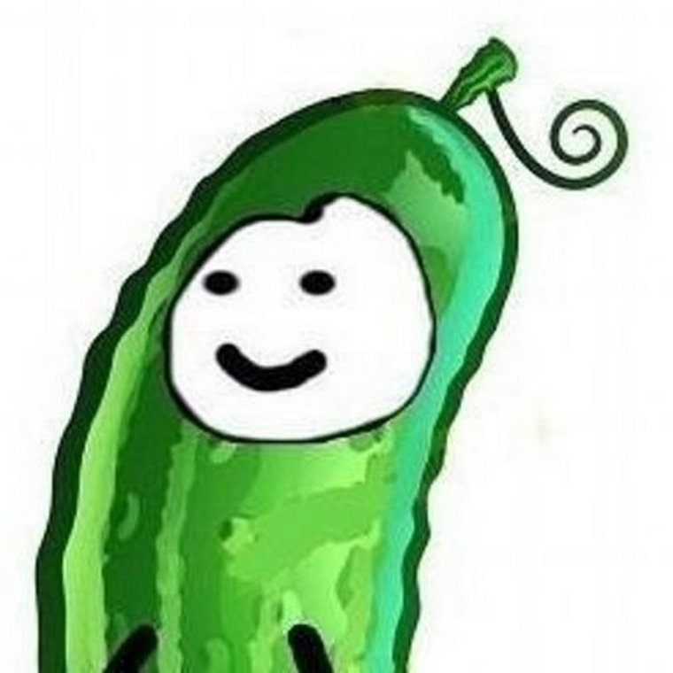 Огурец с лицом