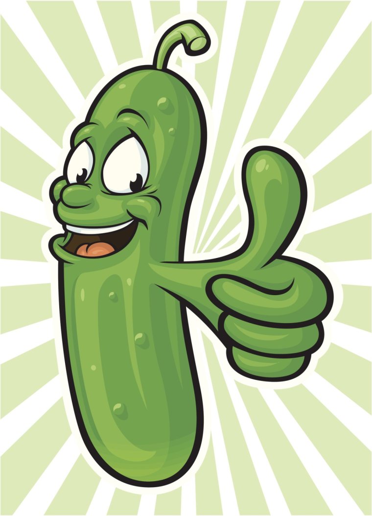 Огурчик смешной