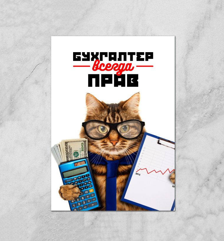 Плакат бухгалтер
