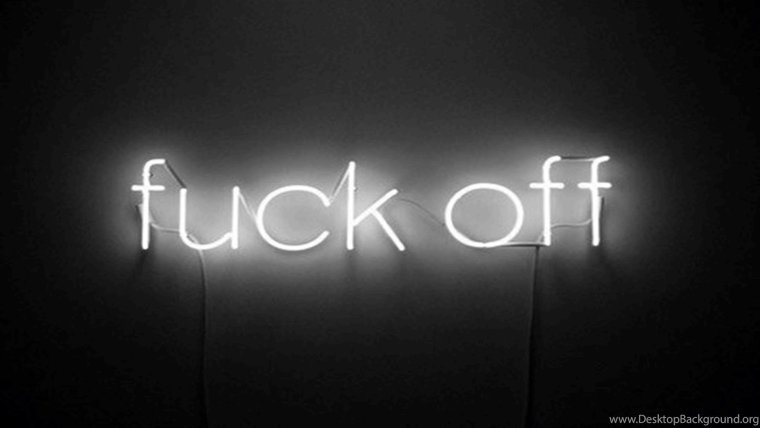 Неоновые надписи белые