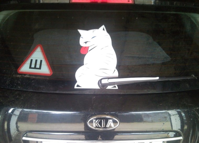 Прикольные наклейки на автомобиль