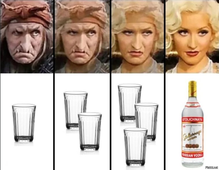 Не бывает некрасивых женщин бывает мало водки