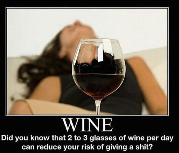 Свежие шутки про вино