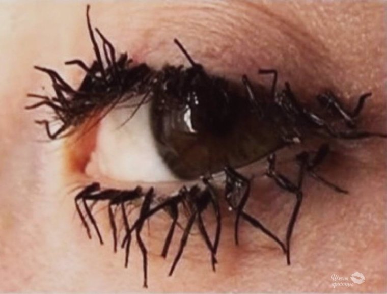 Ресницы и брови на прозрачном фоне