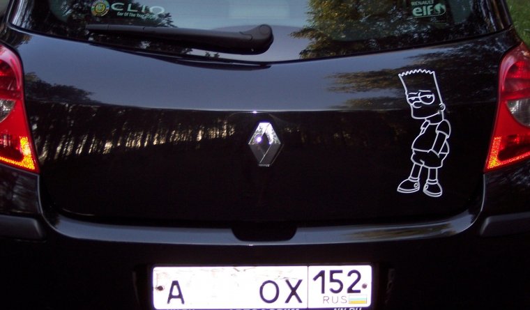Рено наклейка прикол