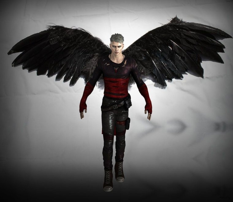 Люцифер Морнингстар с крыльями