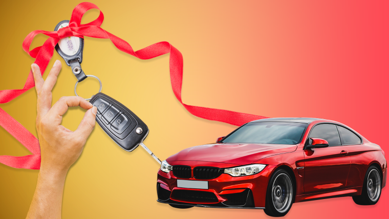 Поздравить девушку с покупкой машины