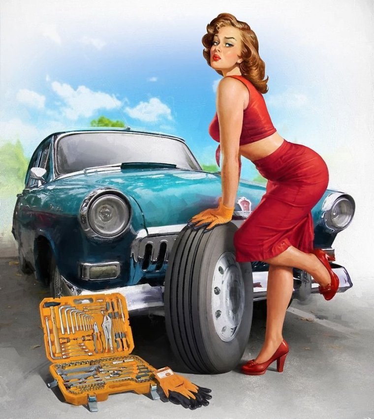 Машина с подарками новый год