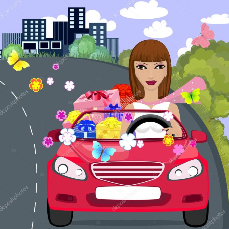 Открытка водителю с днем рождения