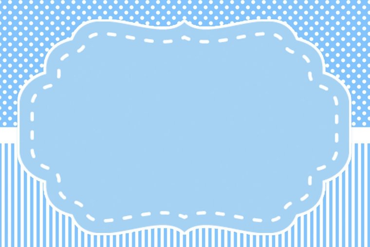 Голубая рамка для надписи