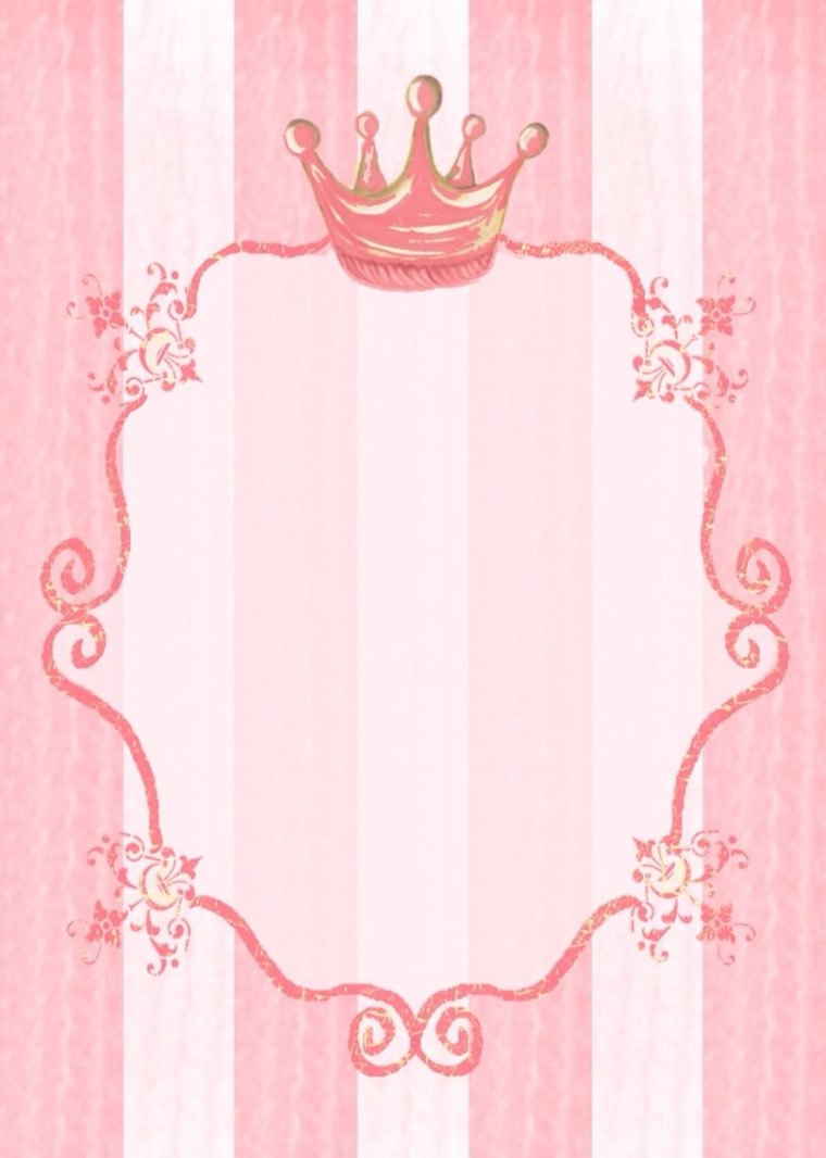 Пригласительные в стиле принцессы