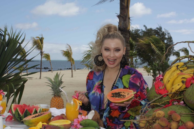 Елена Ленина на Мальдивах