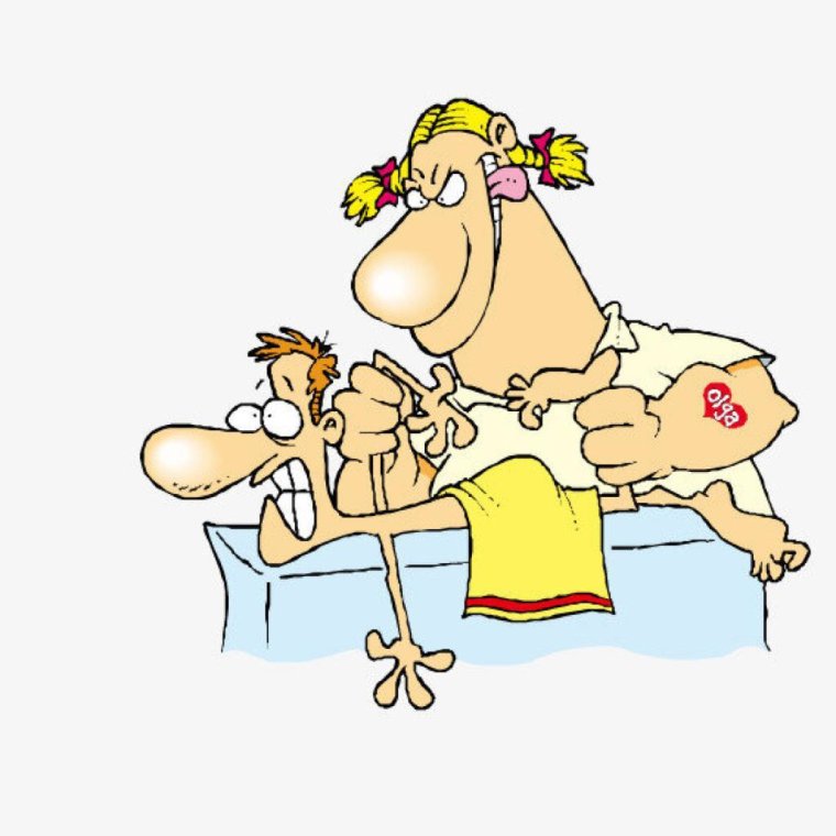 Смешной массажист