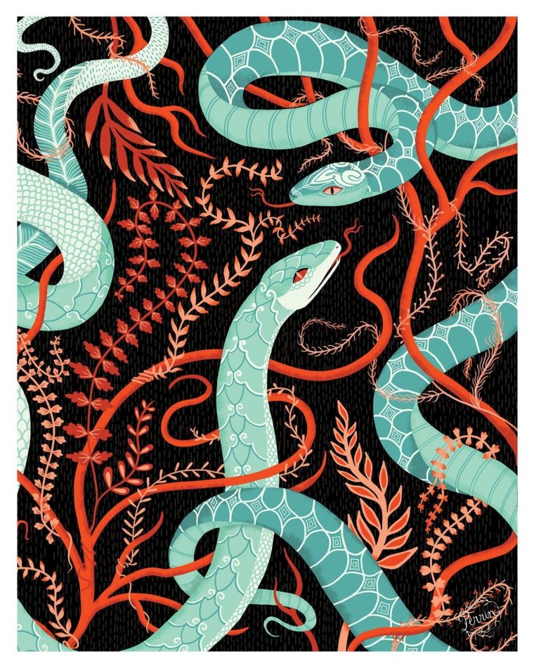 Черная змея Эстетика