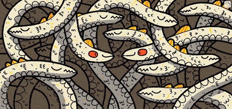 Паттерн со змеями