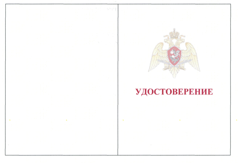 Удостоверение к нагрудному знаку гвардия