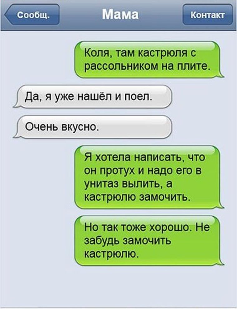 Юмор переписка