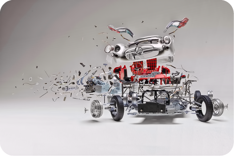 Автомобиль Макросъемка