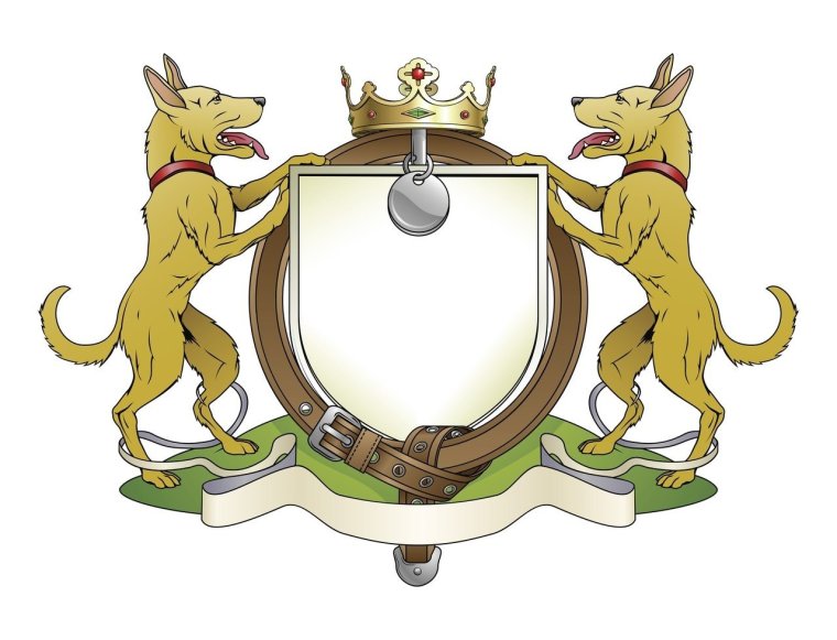 Щитодержатели на гербе семьи