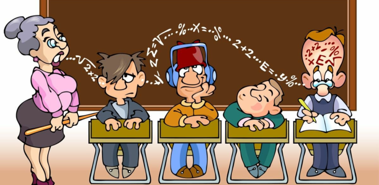 Веселые учителя на уроке