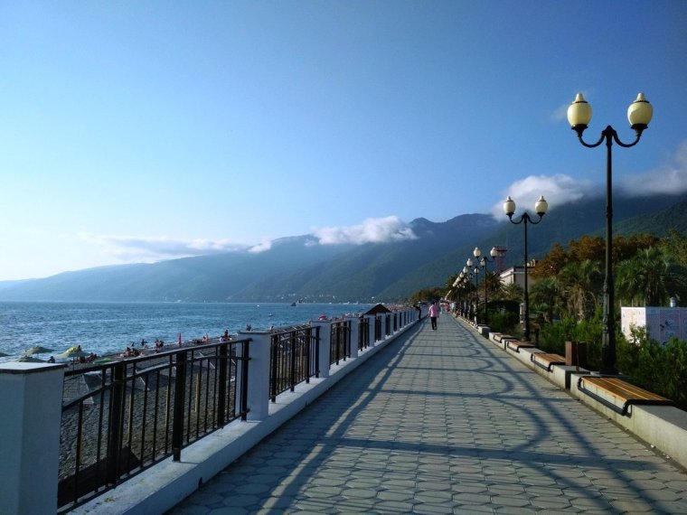 Набережная Гагра Абхазия