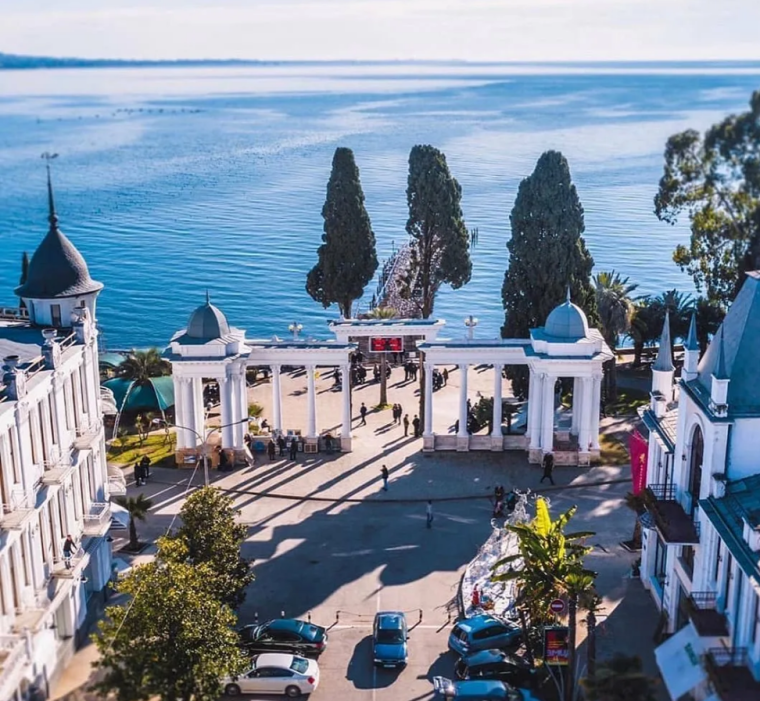 Вечерняя Гагра Абхазия