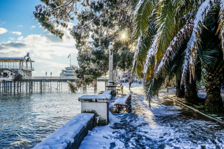 Набережная Гагра Абхазия