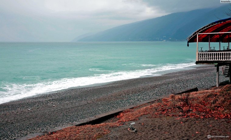 Старая Гагра на карте Абхазии