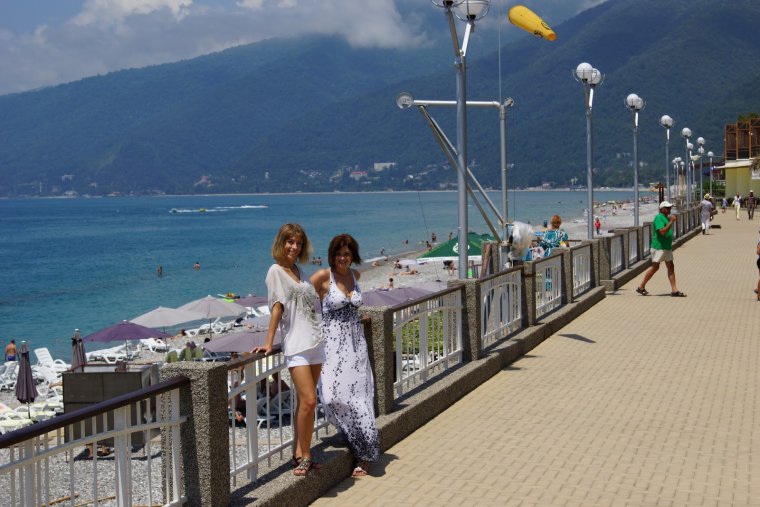 Набережная Гагра Абхазия