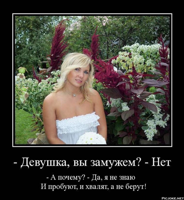 Демотиватор встретил девушку