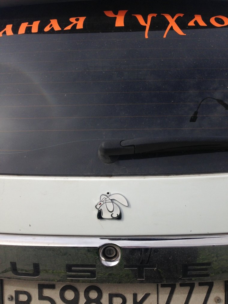 Знак Рено с волосами прикол