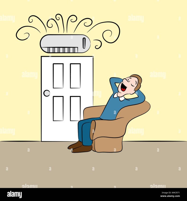 Кондиционер карикатура