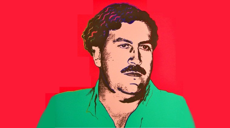 Пабло Эскобар на мотоцикле