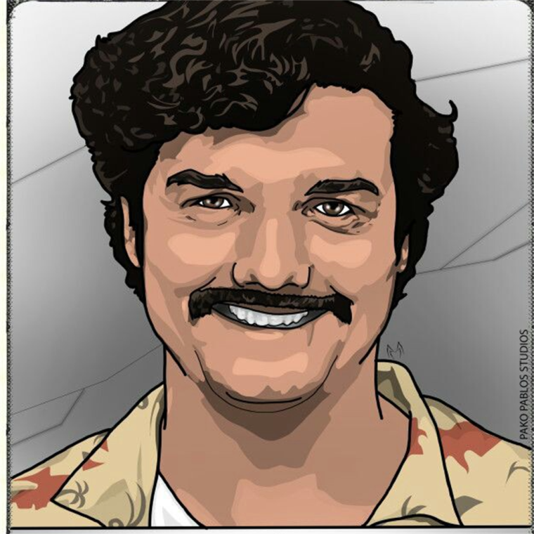 Пабло Эскобар граффити