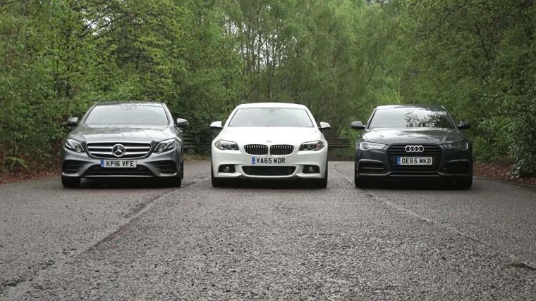 Mercedes-Benz e-class, BMW 5, Audi a6