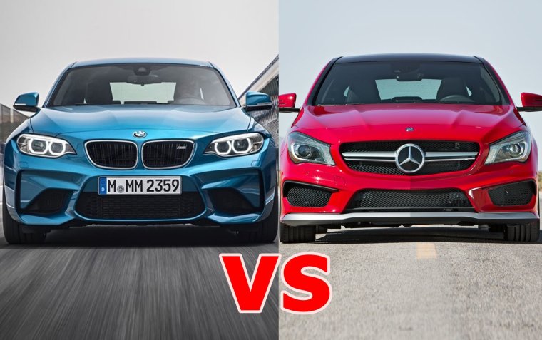 Mercedes AMG CLA 45 vs BMW