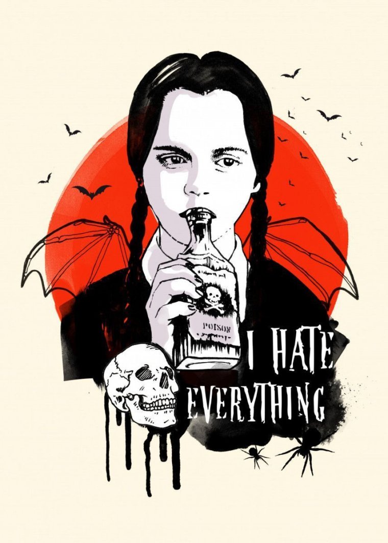 Уэнздей Аддамс арт