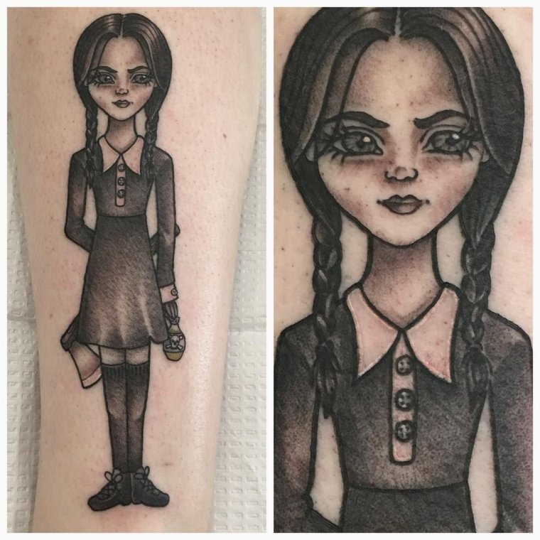 Уэнздей Аддамс арт