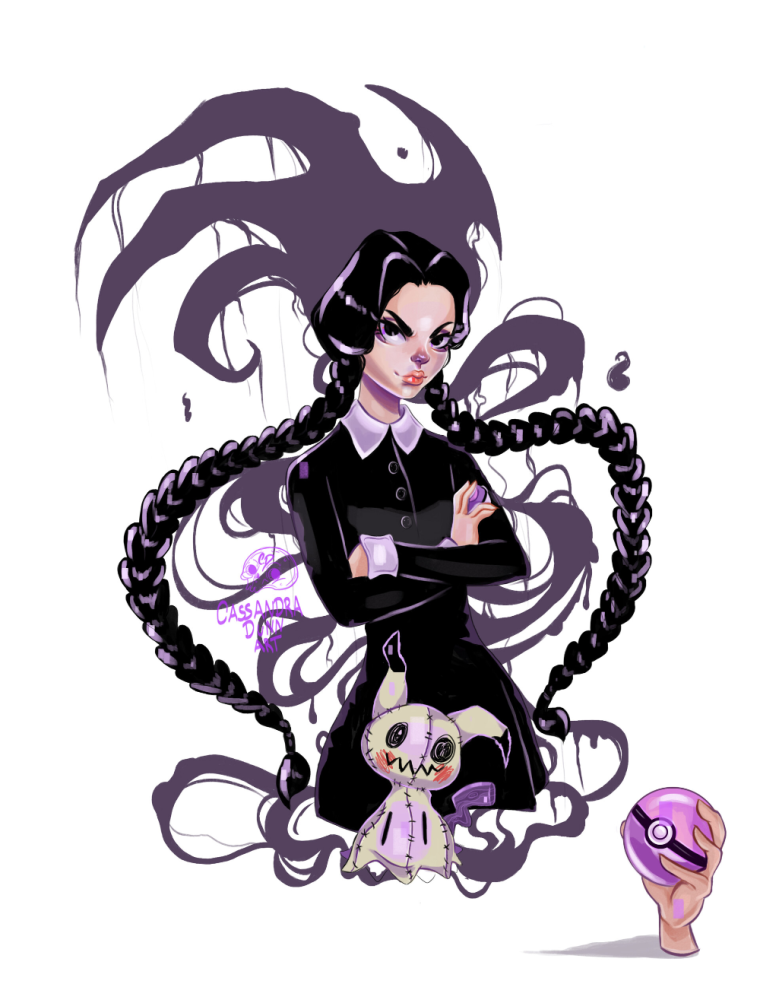 Портрет Венсдей Адамс