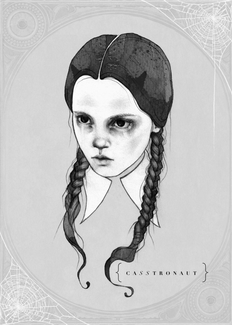 Битлджус Лидия и Венсдей