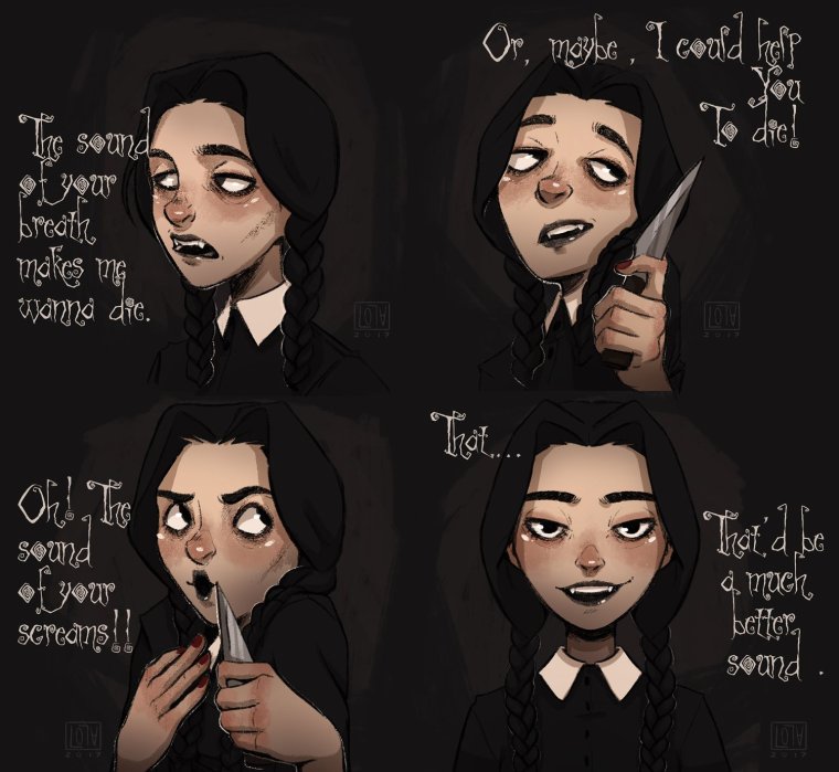 Wednesday Addams 2022 Art