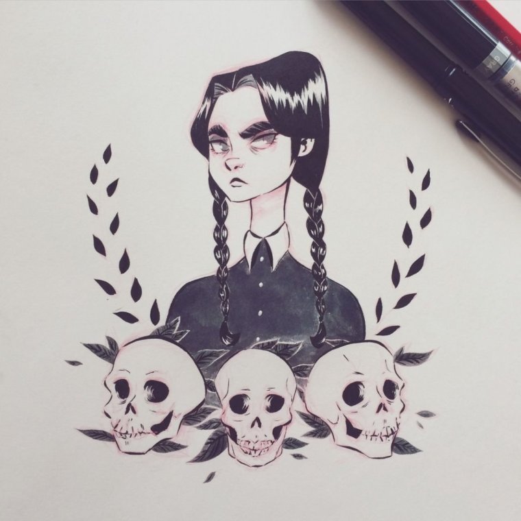 Уэнздей Аддамс аниме