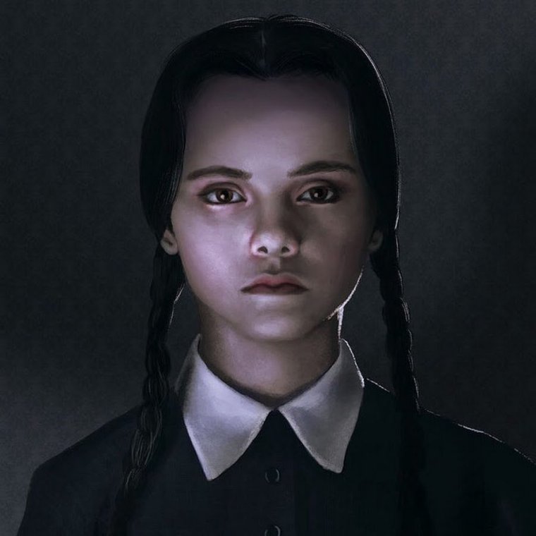 Венсди Аддамс арт