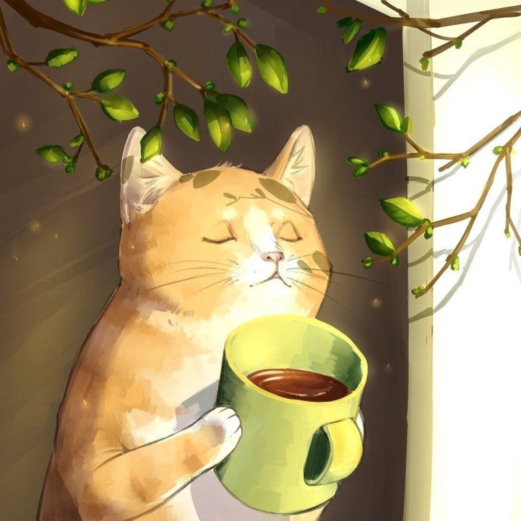 Кружка " кот, чай "