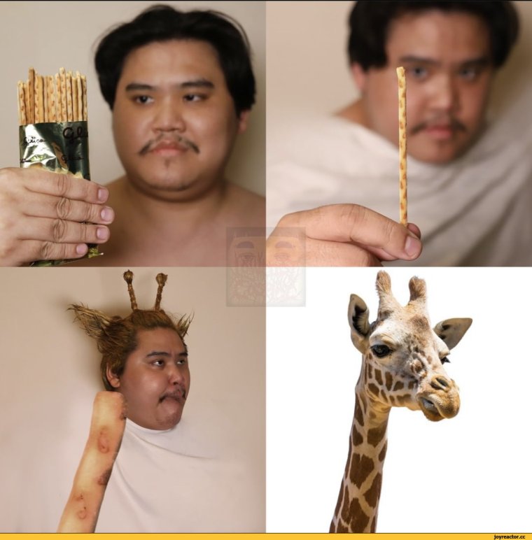 Жирафик с цветочком