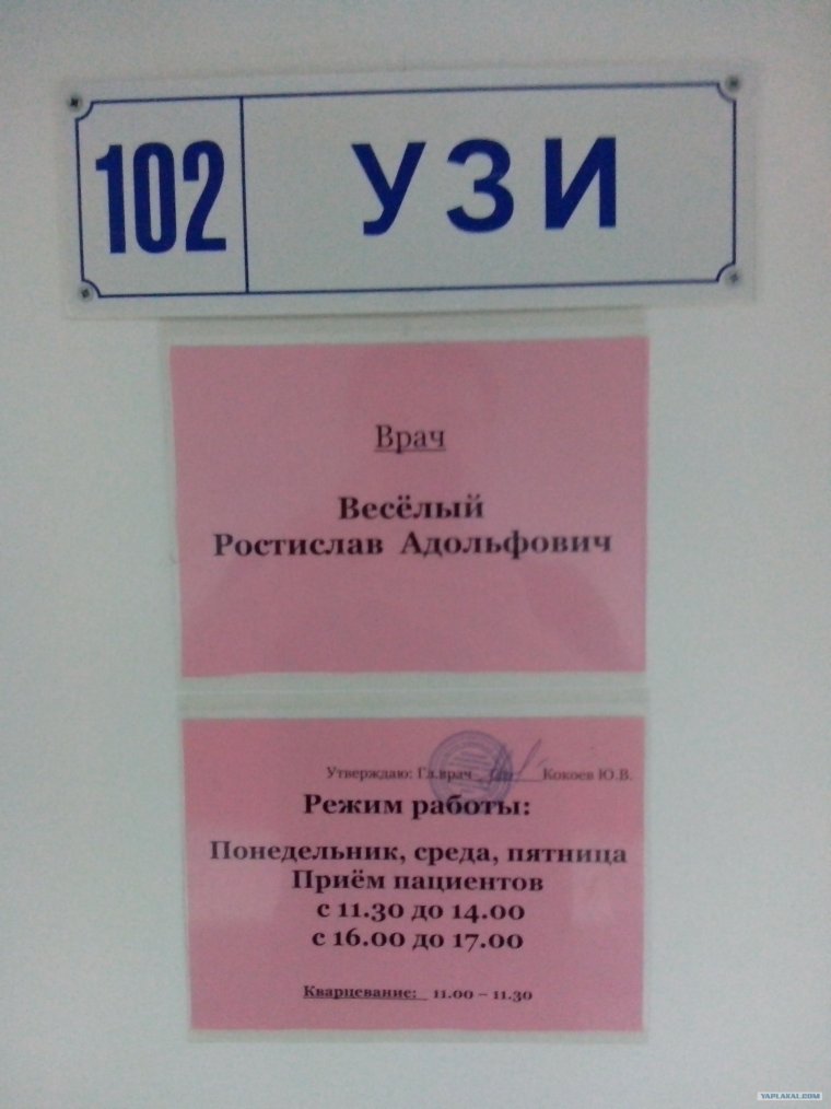 Смешные фамилии