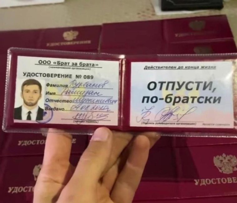 Смешные удостоверения