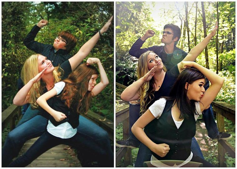 Как фотографироваться с друзьями