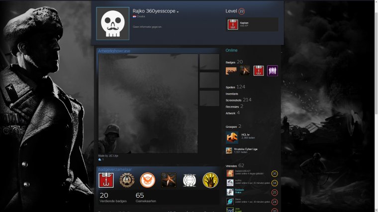 Черный фон профиля